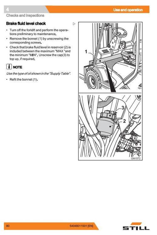 Product picture Still Diesel Truck RC41-25, RC41-30: 4091, 4092 Operating and Maintenance Instructions