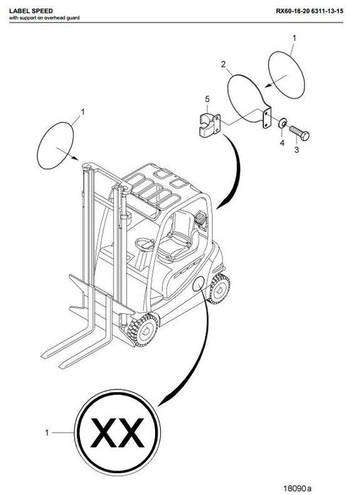Product picture Still Electric Lift Truck Type RX60-16, RX60-18, RX60-20: R6311, R6313, R6315 Spare Parts Manual, Catalog