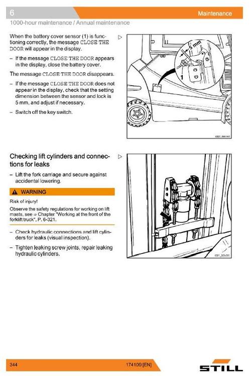 Product picture Still Explosion Protected Forklift RX60-25, RX60-30: 6321, 6322, 6323, 6324, 6361, 6362, 6364 Operating and Maintenance Instructions