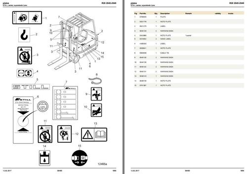 Product picture Still Electric Lift Truck R20-15i, R20-16i, R20-18i, R20-20i: 2045, 2046, 2047, 2048, 2049 Spare Parts List