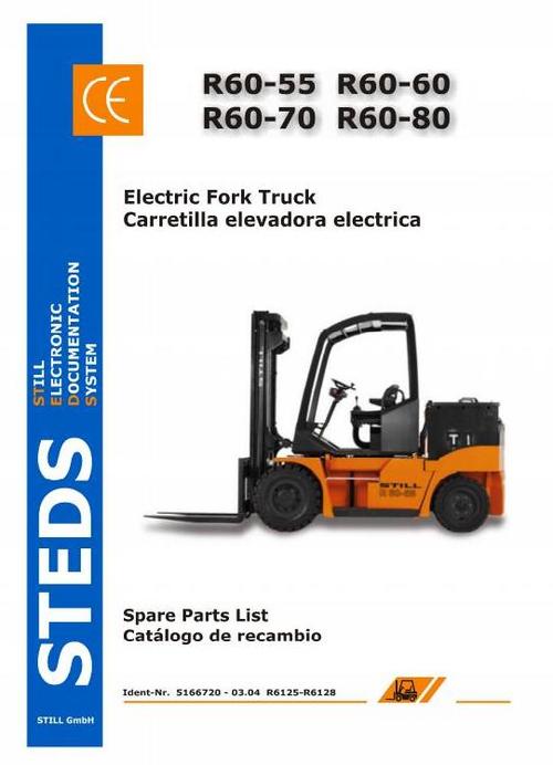 Product picture Still Fork Truck R60-55, R60-60, R60-70, R60-80 (Kalmar): 6125, 6126, 6127, 6128 Spare Parts List