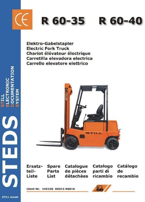 Product picture Still Electric Forklift Truck R60-35, R60-40: 6015, 6016 Spare Parts List