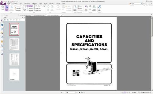Product picture Hyster Pallet Truck D135 Series: B40XL, B60XL, W40XL, W60XL Workshop Service Manual
