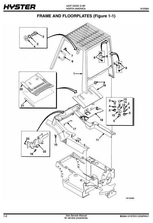 Product picture Hyster Lift Truck D187 Series: S2.00XM (S40XM), S2.25XM (S45XM), S2.50XM (S50XM), S3.00XM (S60XM), S3.20XML (S65XM) Spare Parts List