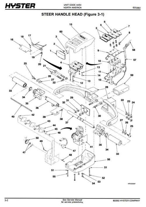 Product picture Hyster Pallet Truck A454 Series: W20XTC, W30XTC, W40XTC Spare Parts List