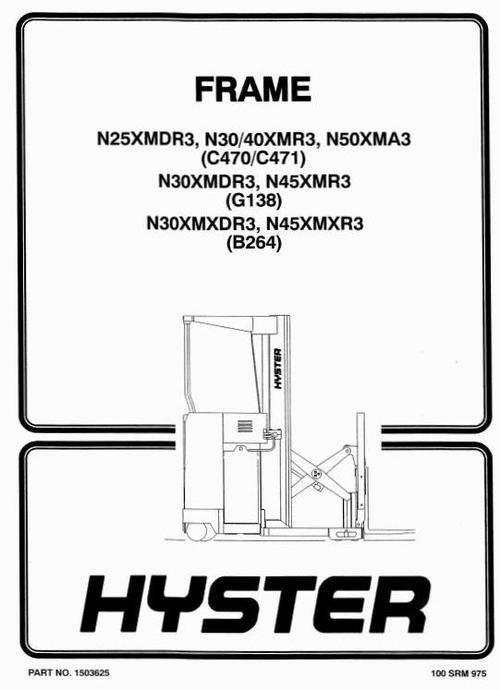 Product picture Hyster Electric Reach Truck B264 Series: N30XMXDR3, N45XMXR3 Spare Parts List