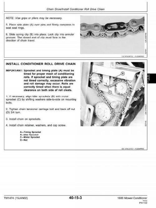 Product picture John Deere Mower-Conditioner 1600 Workshop Service Manual (tm1474)