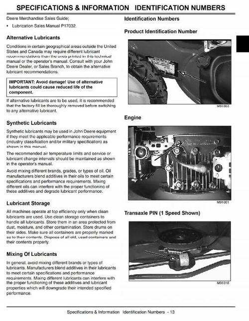 Product picture John Deere Walk-Behind Rotary Mower: JS60, JS60H, JS61, JS63, JS63E, JS63H Workshop Service Manual (tm1710)