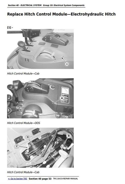 Product picture Deere 5075M, 5085M, 5100M, 5100MH, 5100ML, 5115M, 5115ML Technical Repair Manual (TM116419)