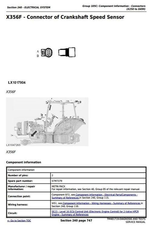 Product picture Deere 5080R, 5090R, 5100R, 5080RN, 5090RN, 5100RN Tractor Diagnostic & Tests Service Manual TM401719