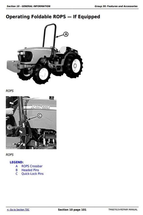 Product picture Deere 5076EF Tractors Service Repair Technical Manual (TM607619)
