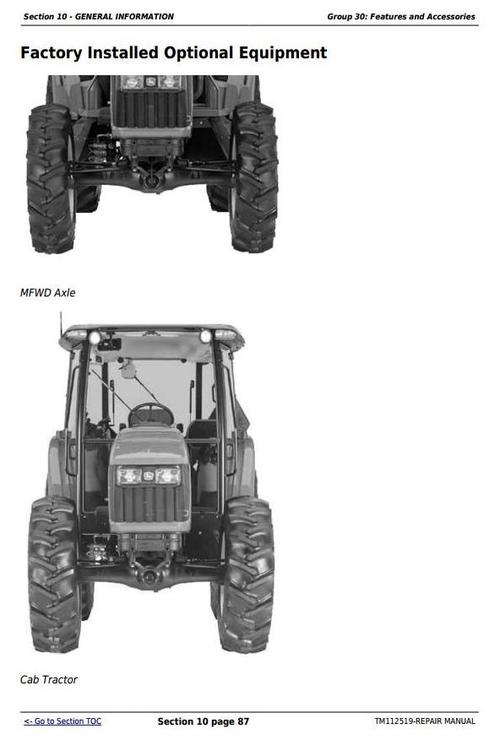 Product picture Deere Tractors 5083E, 5093E, 5101E and Limited Models Service Repair Manual (TM112519)