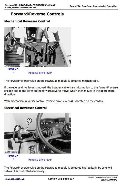 Product picture Deer Tractors 6010, 6110, 6210, 6310, 6410, 6510, 6610, 6810, 6910(S,SE) Diagnostic Service Manual TM4552