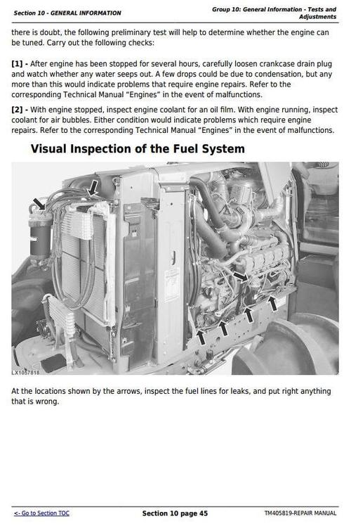 Product picture Deer Tractors 6105M, 6115M, 6125M, 6130M, 6140M (European Edition) Service Repair Manual (TM405819)