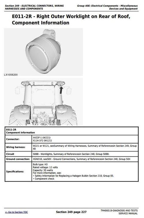Product picture Deer Tractors 6090MC, 6090RC, 6100MC, 6100RC, 6110MC, 6110RC Diagnostic & Tests Service Manual (TM406519)