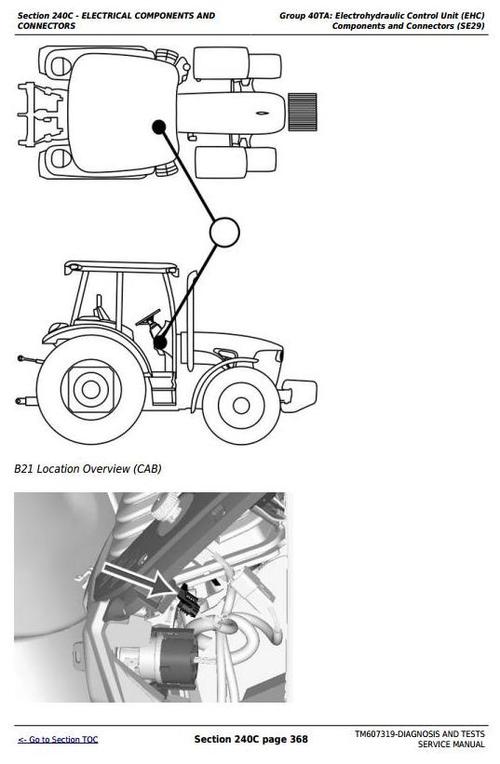 Product picture Deer Tractors 6105D, 6115D, 6130D, 6140D Diagnostic and Tests Service Manual (TM607319)