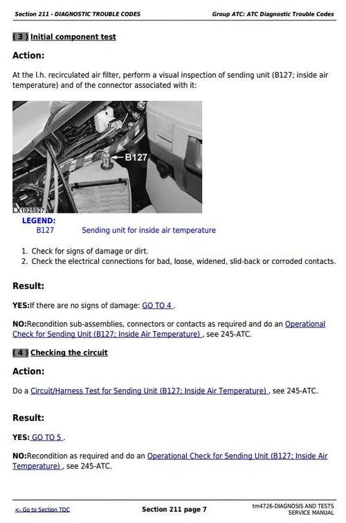 Product picture Deer 6020, 6120, 6220, 6320, 6420, 6520, 6620, 6820, 6920 Trouble Codes Diagnostic Service Manual TM4726