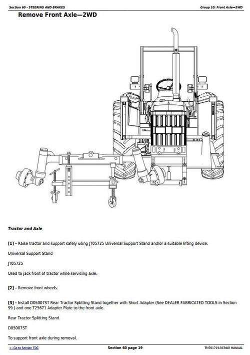 Product picture Deer JD954, JD1104, JD1204, JD1354, 6095B, 6110B, 6135B, 6140B Tractors Repair Manual (TM701719)