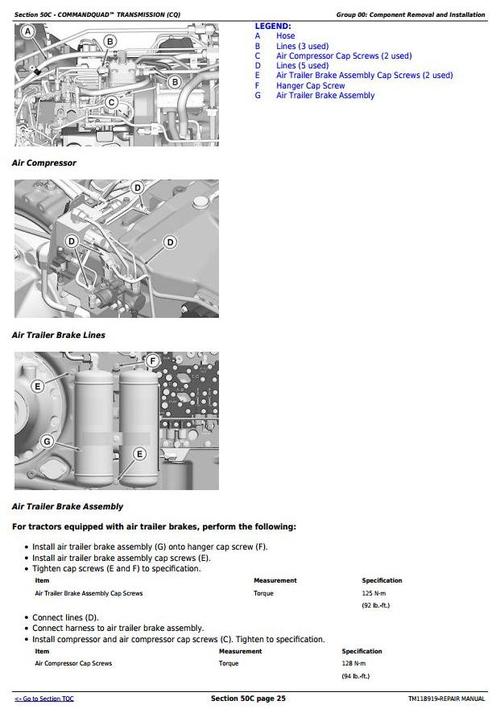Product picture Deer 7210R, 7230R, 7250R, 7270R, 7290R & 7310R Tractors Service Repair Manual (TM118919)