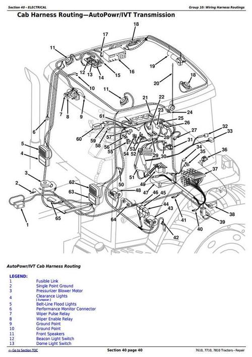 Product picture Deer 7610, 7710, 7810 2WD or MFWD Tractors Service Repair Manual (TM1651)