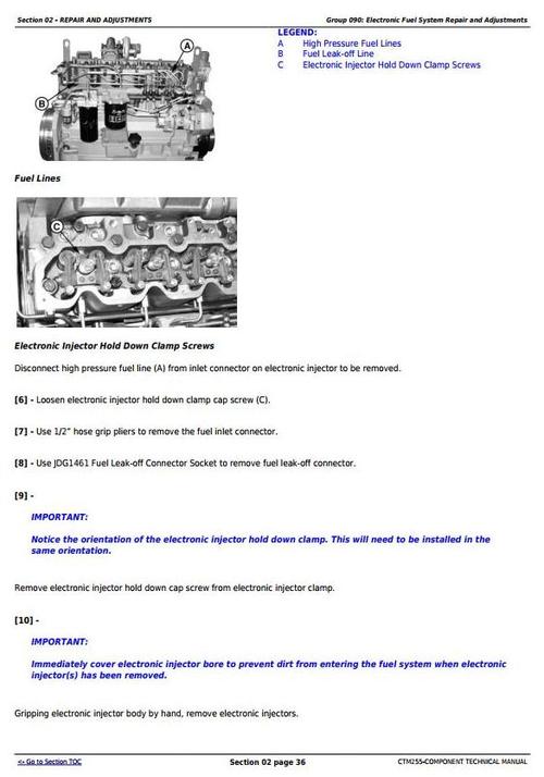 Product picture Deer PowerTech 8.1L Diesel Engines Electronic Fuel System With Denso Common Rail CTM (CTM255)