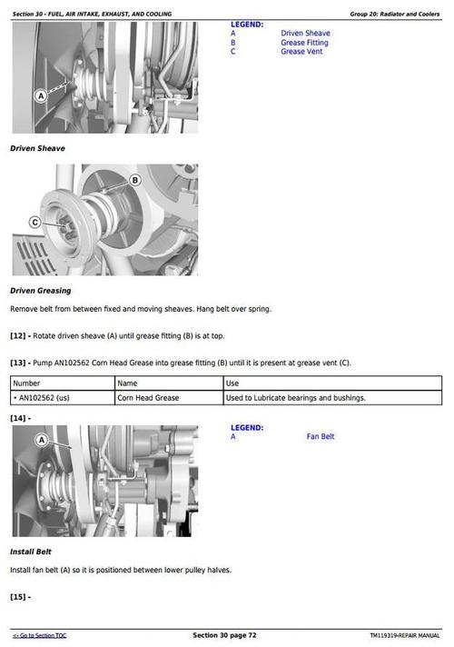 Product picture Deer 8320RT, 8345RT, 8370RT 8RT RW (S.N.: 912001-) Tractors Service Repair Manual (TM119319)