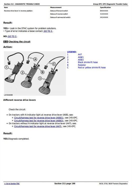 Product picture Deer 5620, 5720, 5820 Tractors Diagnosis and Tests Service Manual (tm4795)