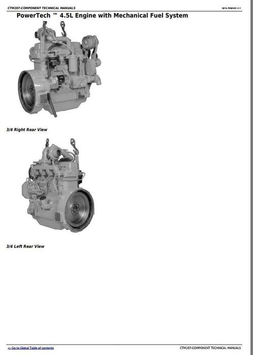 Product picture PowerTech 4.5L and 6.8L Diesel Engines Mechanical Fuel Systems Component Technical Manual (CTM207)