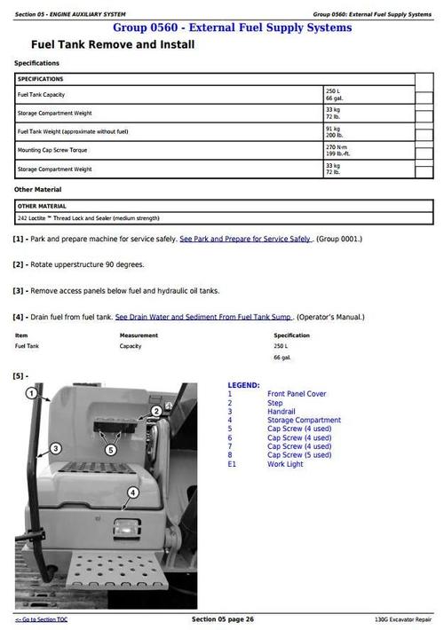 Product picture Deer 130G (T3/S3a) Excavator (S.N. 1FF130GX_D040001 -) Service Repair Manual (TM12557)