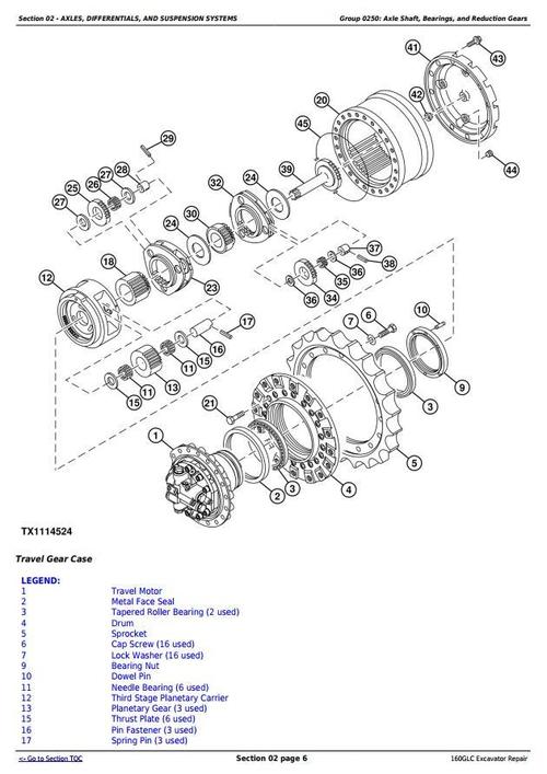 Product picture Deer 160GLC (PIN:1F9160GX__D055001-) Excavator Service Repair Technical Manual (TM13193X19)