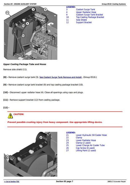 Product picture Deer 180GLC (PIN: 1F9180GX__D020001) Excavator Service Repair Technical Manual (TM13195X19)