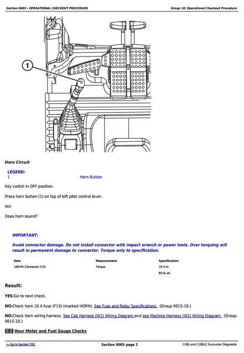 Product picture Deer 210G, 210GLC (T2/S2) Excavator Diagnostic, Operation and Test Service Manual (TM12536)