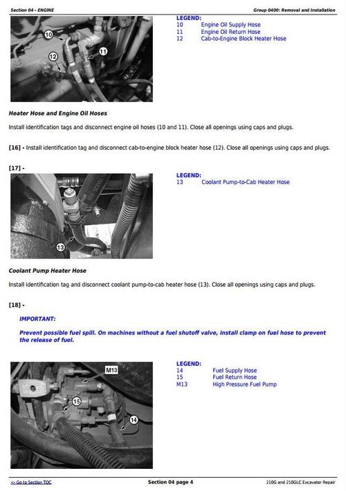 Product picture Deer 210G and 210GLC (PIN: 1FF210GX__C520001-) T2/S2 Excavator Service Repair Manual (TM12539)