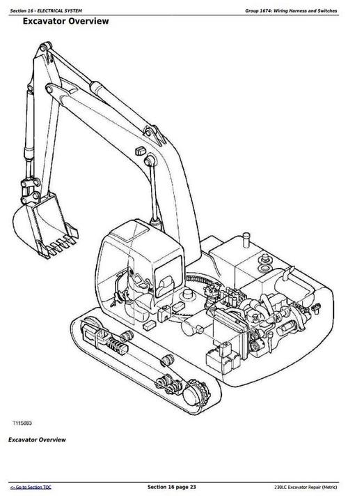 Product picture Deer 230LC Excavator (Metric) Service Repair Technical Manual (tm1666)