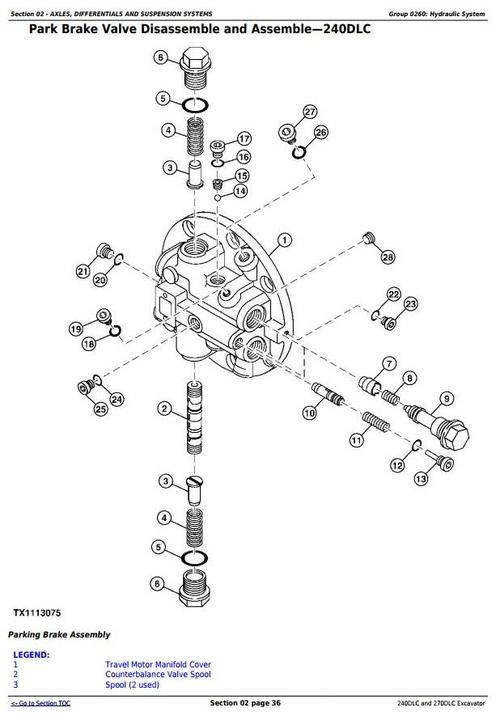 Product picture Deer 240DLC and 270DLC Excavator Service Repair Technical Manual (TM2323)
