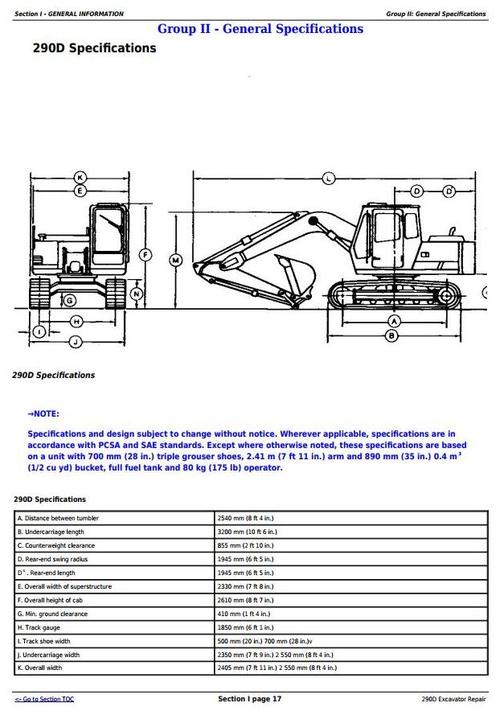 Product picture Deer 290D Excavator Service Repair Technical Manual (tm1443)