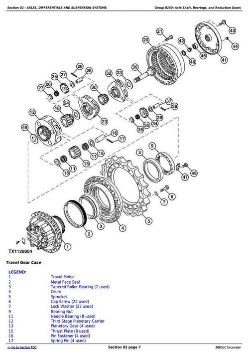 Product picture Deer 380GLC (PIN:1FF380GX__D900001) T3/S3A Excavator Service Repair Technical Manual (TM12575)