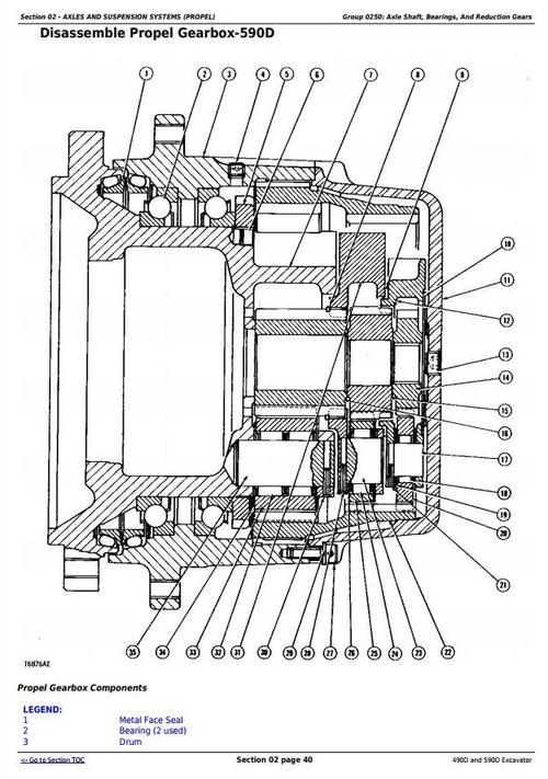 Product picture Deer 490D and 590D Excavator Service Repair Technical Manual (tm1390)