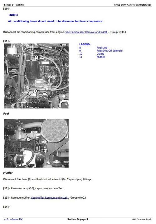Product picture Deer 60D Compact Excavator Service Repair Technical Manual (TM10761)