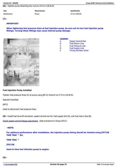 Product picture Deer 690E LC Excavator Service Repair Technical Manual (tm1509)