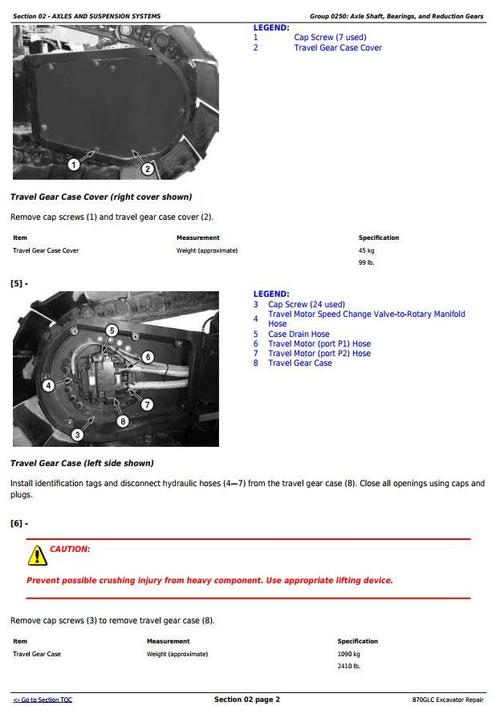 Product picture Deer 870GLC Excavator with 6WG1XZSA-02 Engine Service Repair Technical Manual (TM12182)