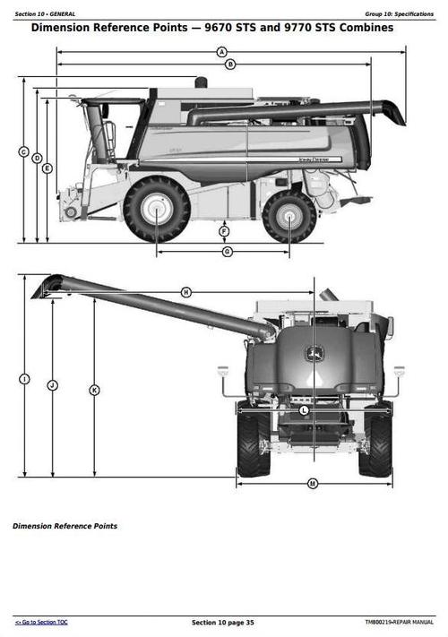 Product picture Deer 9470STS, 9570STS, 9670STS and 9770STS Combines Service Repair Technical Manual (TM800219)