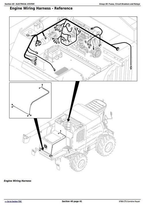 Product picture Deer 9780 CTS Combine (S.N. 072800 - XXXXXX) Repair Technical Service Manual (tm4712)