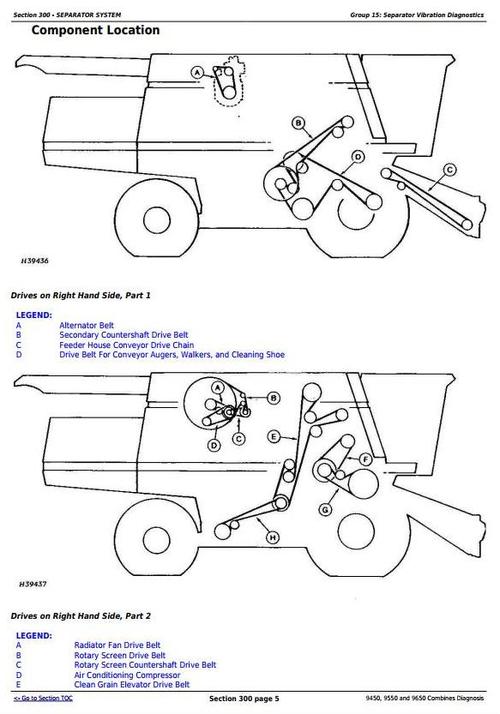 Product picture Deer 9450, 9550 and 9650 Combines (S.N: - 695100) Diagnosis and Tests Service Manual (tm1802)