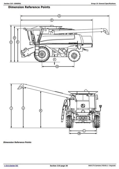 Product picture Deer 9660 CTS Combine (S.N.from 705401) Diagnostic, Operation and Test Service Manual (TM2172)