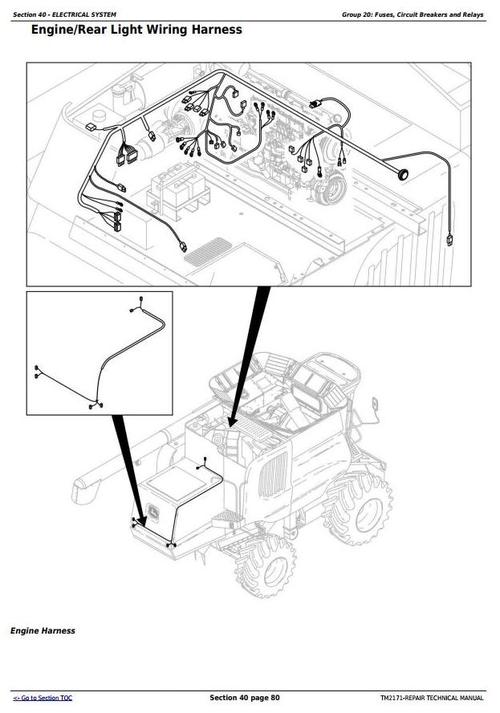 Product picture Deer 9660CTS Self-Propelled Combine (S.N. from 705401) Service Repair Technical Manual (TM2171)