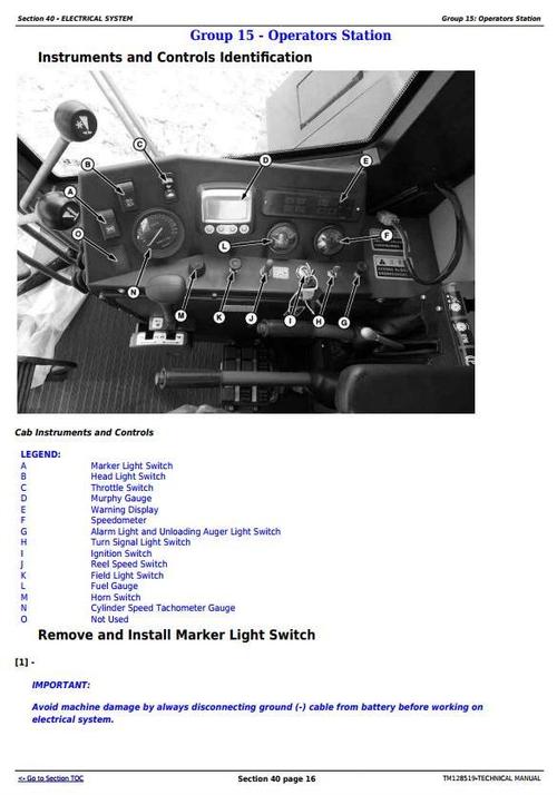 Product picture Deer C230 (4LZ-11, 4LZ-11A) Full-Feeder Combines Diagnostic, Repair Technical Manual (TM128519)