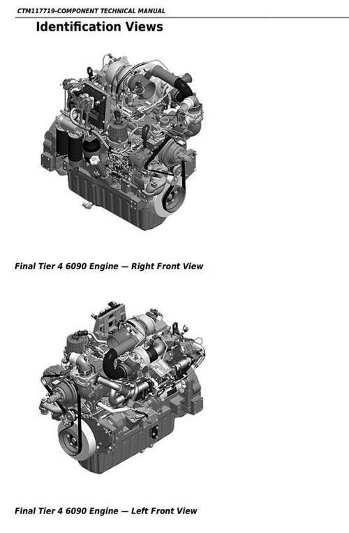 Product picture PowerTech (Deer) 6090 Diesel Engines (Final Tier 4/Stage IV) Technical Manual (CTM117719)