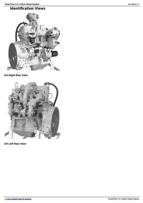 Product picture PowerTech (Deer) 2.9L 2029 Metric Diesel Engine Diagnostic & RepairTechnical Manual (CTM124619)
