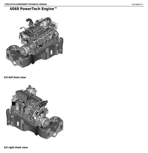 Product picture PowerTech 6068 Diesel Engine (Stage II platform) Level 24 ECU Technical Service Manual (CTM114719)